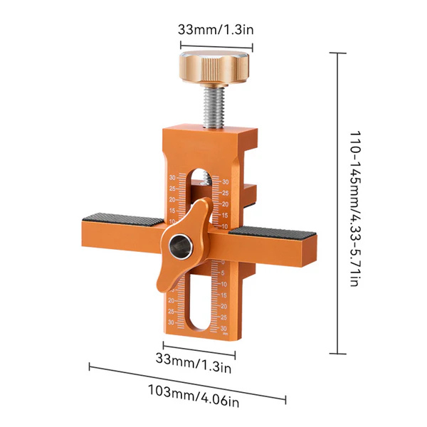 JigMaster - 2-in-1 キャビネットドア取り付け治具