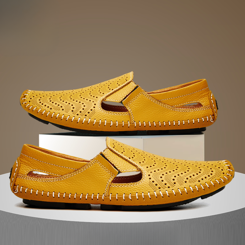 Akiva - 快適なレザーサンダル