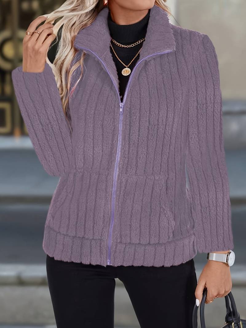 Zoharia - ポケット付きスタイリッシュな長袖冬用ジャケット