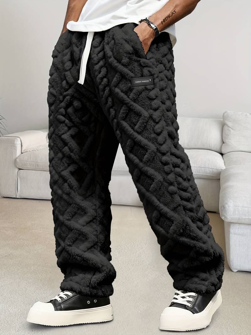 Zecharia - 幾何学模様のパンツ（ウエストゴム仕様）