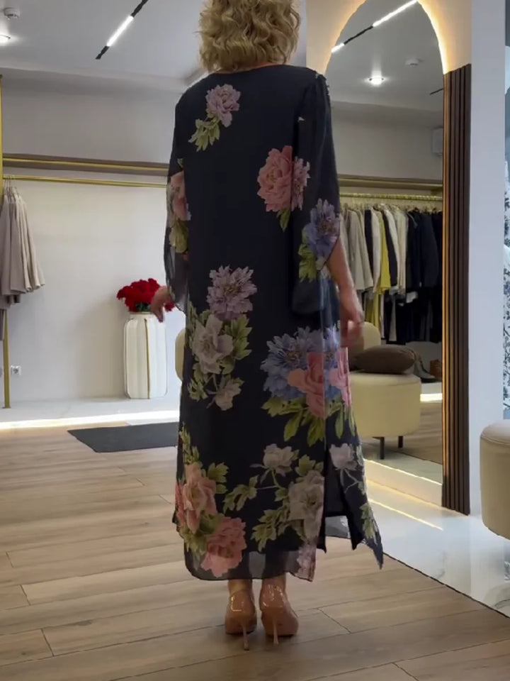 Yael - フラワープリントのマキシドレス