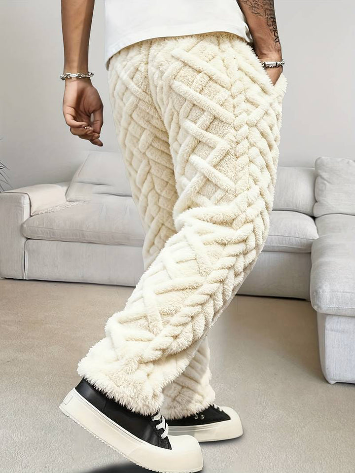 Zecharia - 幾何学模様のパンツ（ウエストゴム仕様）