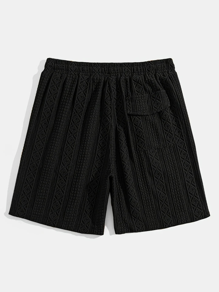 Andrew - 調整可能なドローストリングウエストのショートパンツ