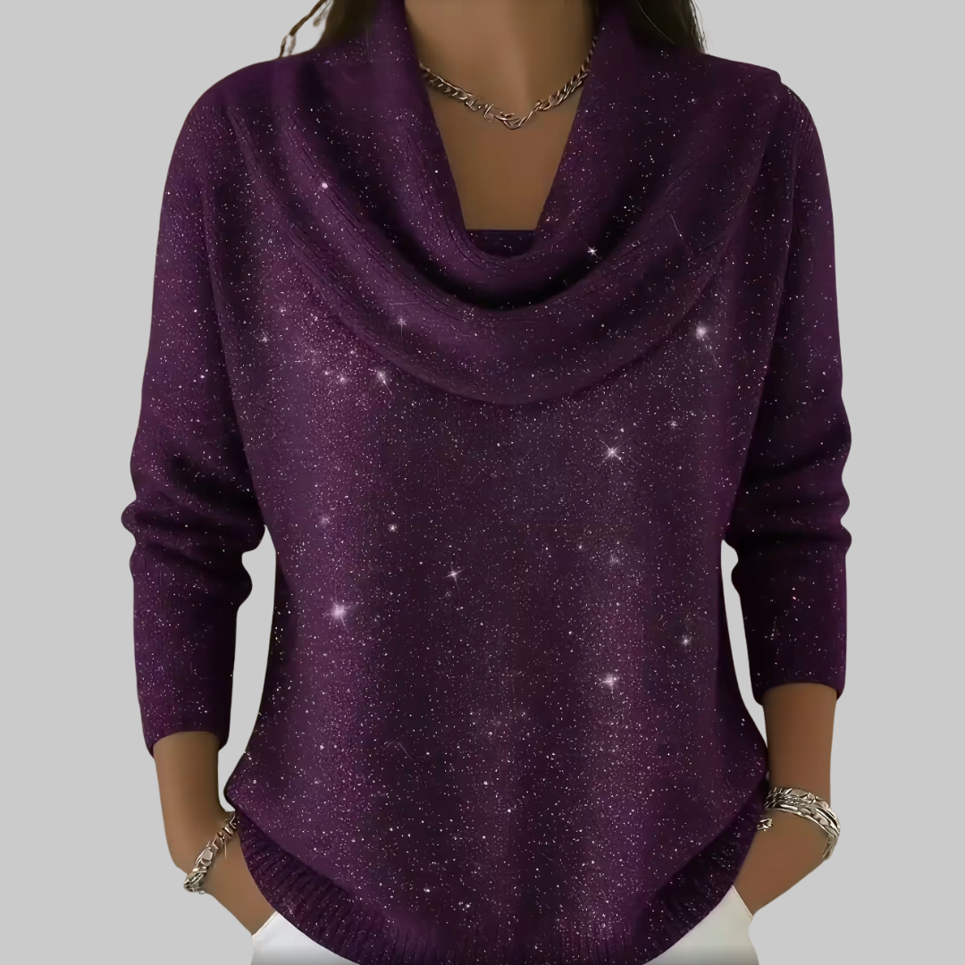 Ayelet - 星柄のソフトタートルネックセーター