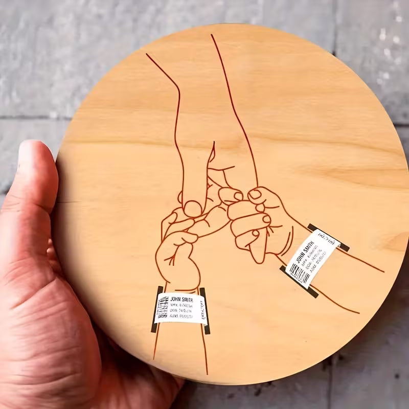 BirthMark - 木製誕生ブレスレットプレート