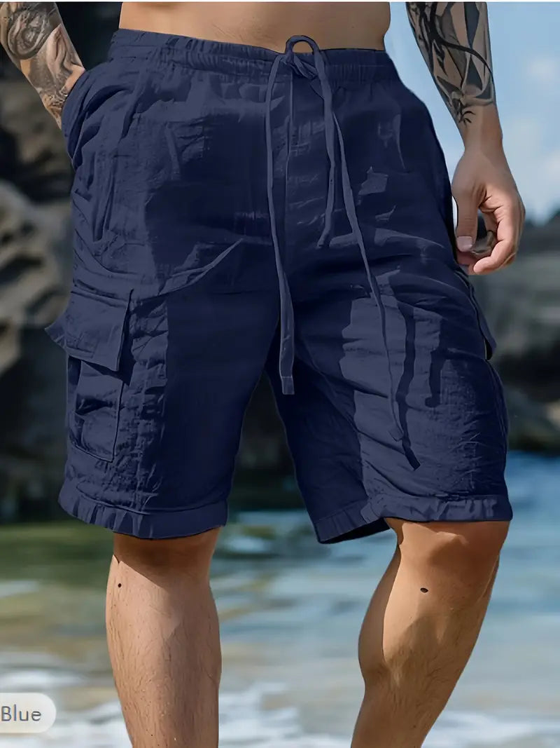 Titov - 通気性のある伸縮性ショートパンツ
