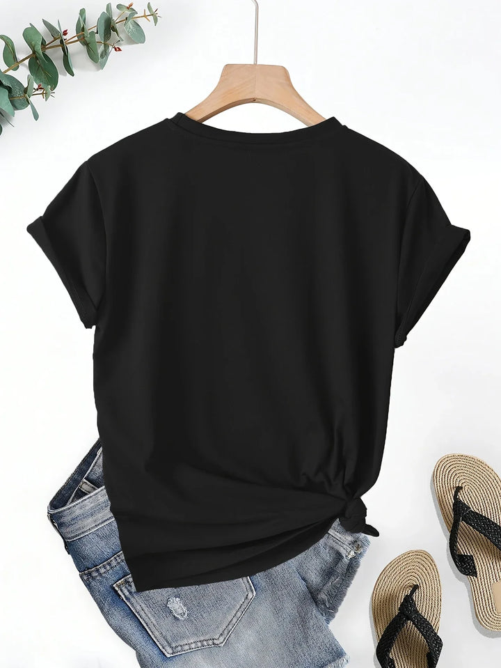 Larson - カジュアル ショートスリーブ Tシャツ ハートプリント