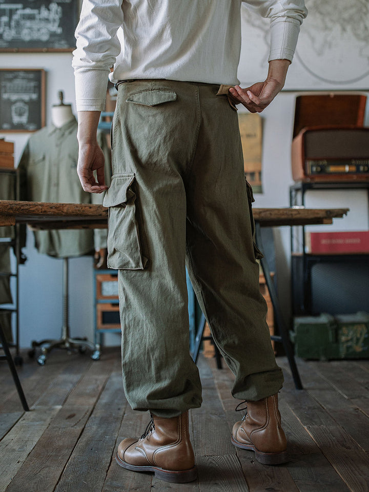 Ibrahim - 陸軍 M-47 ハーリングボーン ツイル パンツ