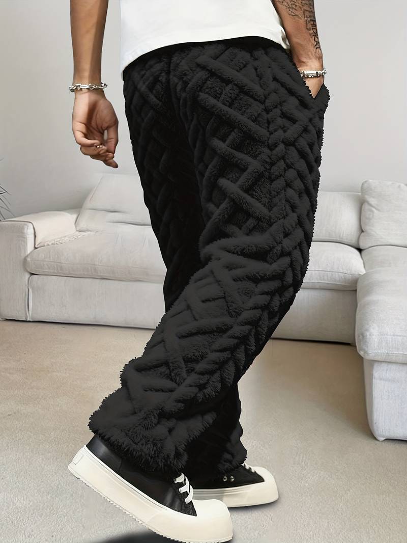 Zecharia - 幾何学模様のパンツ（ウエストゴム仕様）