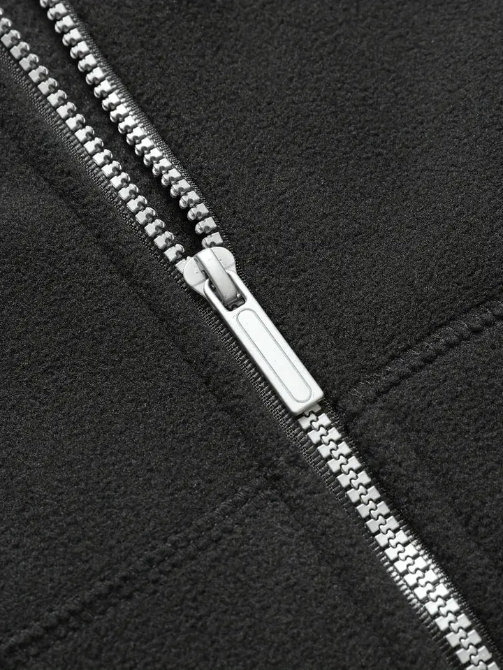 Aubin - ロングスリーブ ジップアップ フード付きパーカー（ポケット付き）