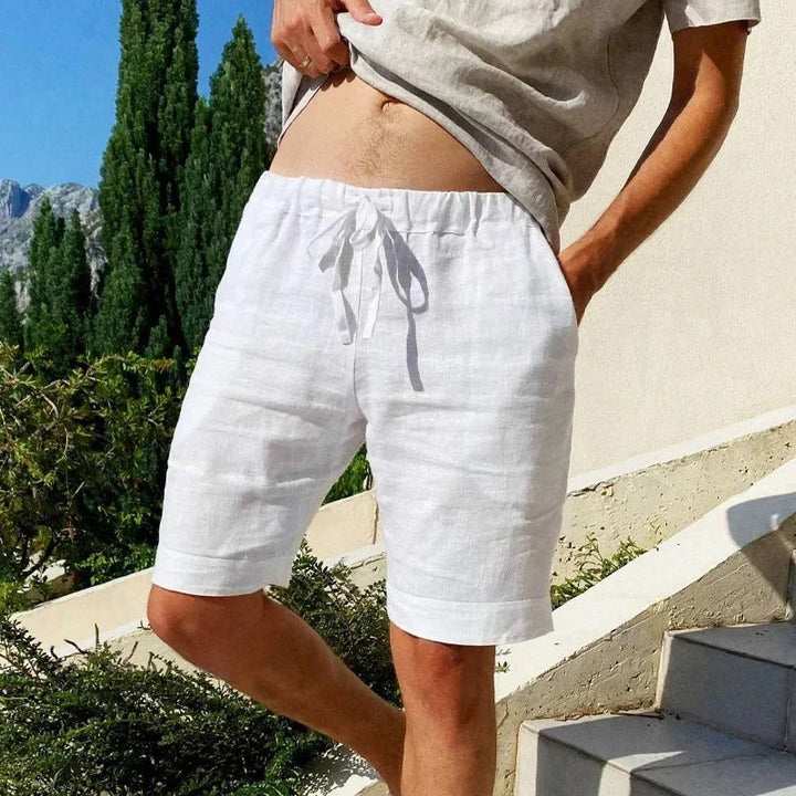Gilchrist - 通気性のあるコットンリネンショートパンツ