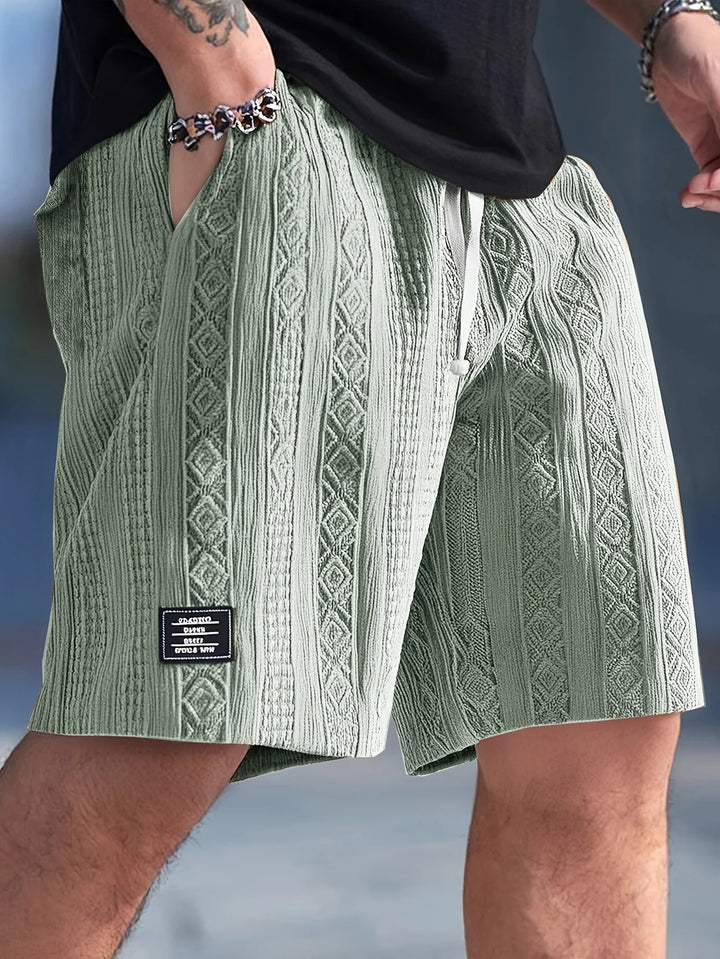 Andrew - 調整可能なドローストリングウエストのショートパンツ