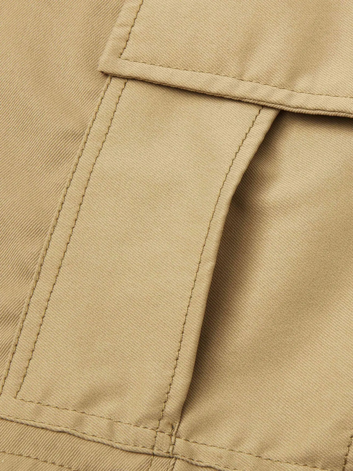 Lewand - エレガントなルーズフィット カーゴショートパンツ サイドポケット付き