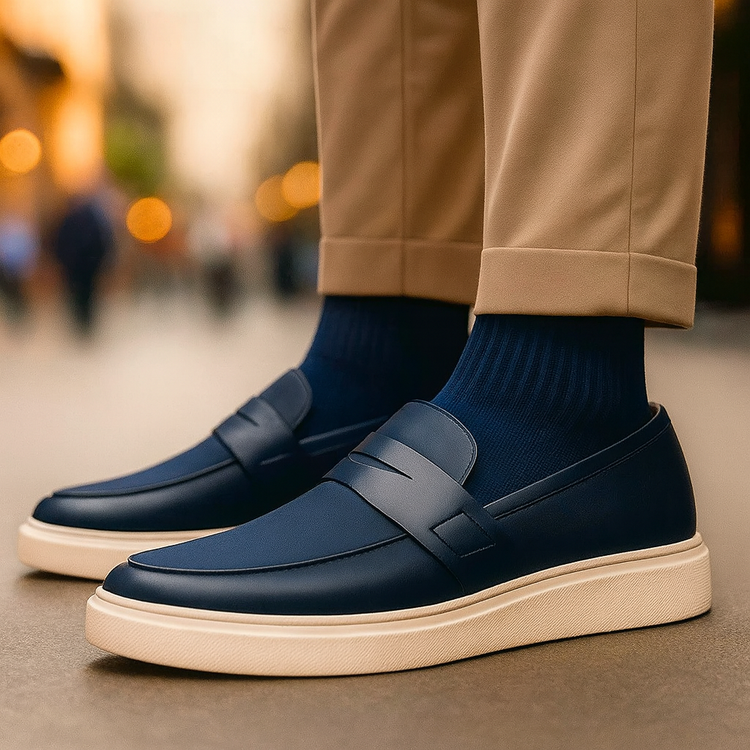 Zidan - 快適なレザーローファー