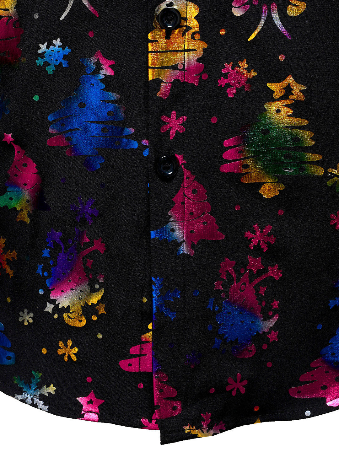 Barrett - ルド クリスマスプリント レギュラーフィット ブラック 長袖シャツ