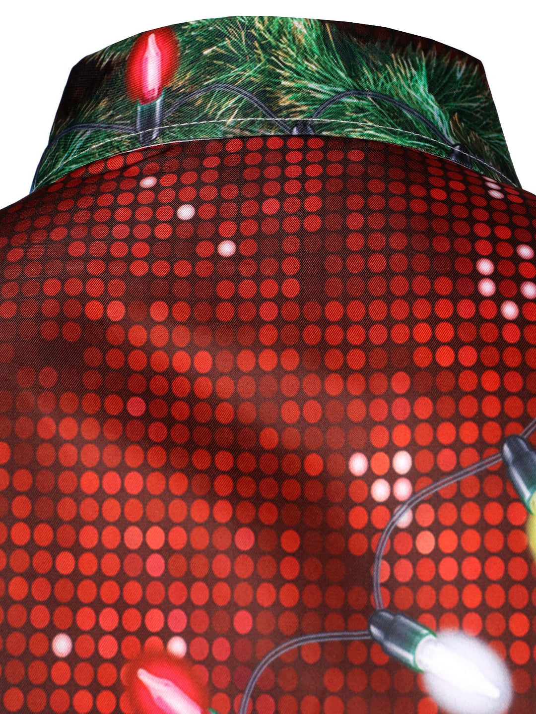 Bryce -男性用クリスマス楽しい服装テーマトップホリデーボタンダウン長袖シャツ