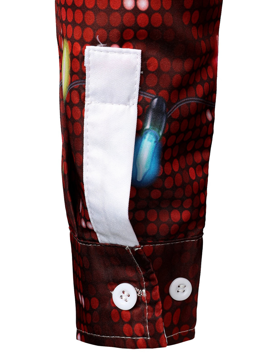 Bryce -男性用クリスマス楽しい服装テーマトップホリデーボタンダウン長袖シャツ