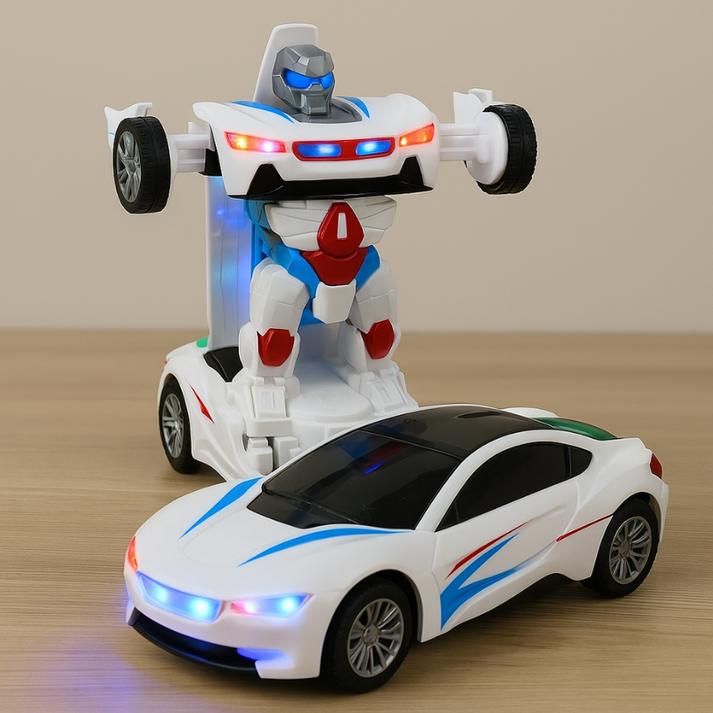 RoboRacer - 2-in-1 車からロボットへ変形するトランスフォーマー玩具