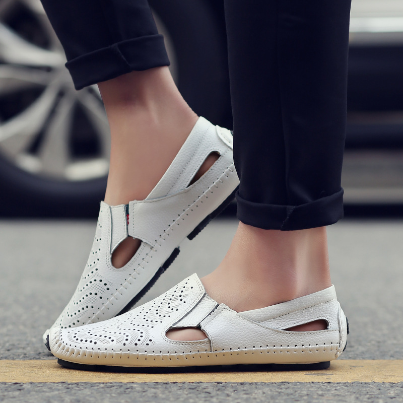 Akiva - 快適なレザーサンダル