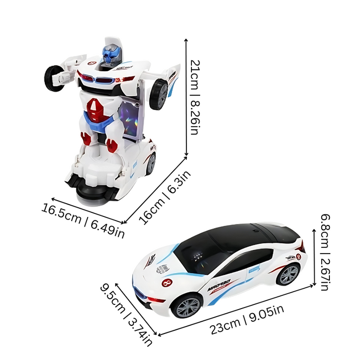 RoboRacer - 2-in-1 車からロボットへ変形するトランスフォーマー玩具