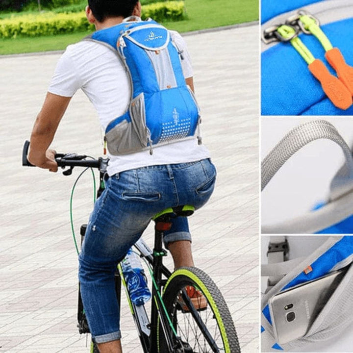 VelocityPack - サイクリストのための防水多機能バックパック