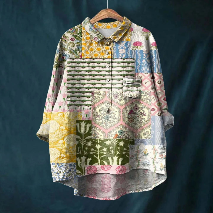 Jorina - エレガントな花柄シャツ