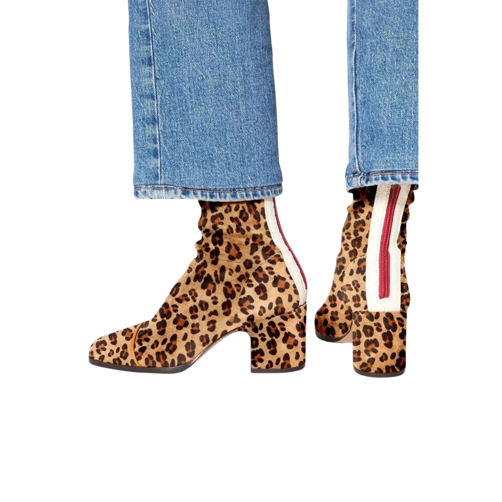 Aless - エレガント スエード アンクルブーツ