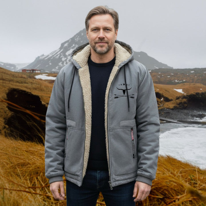 Zaliv  - スタイリッシュなフード付きバーンジャケッ