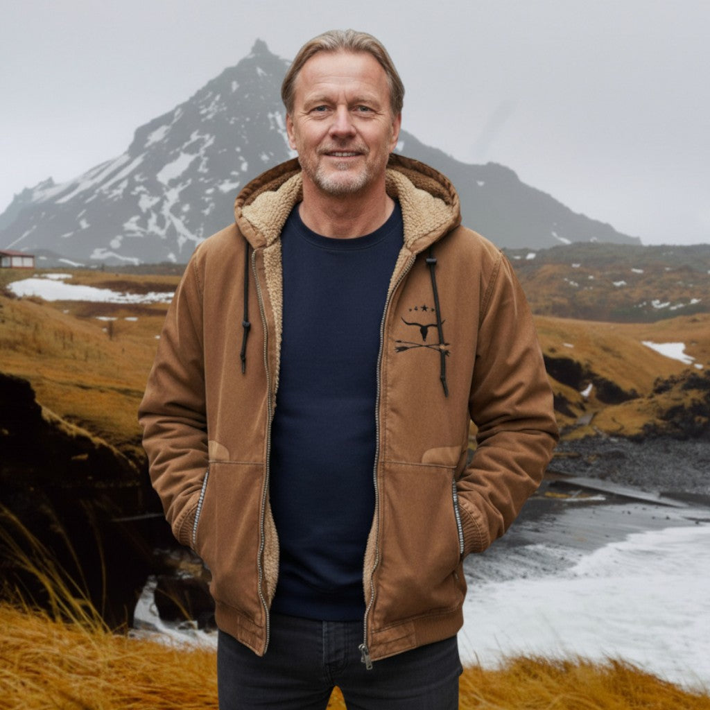 Zaliv  - スタイリッシュなフード付きバーンジャケッ