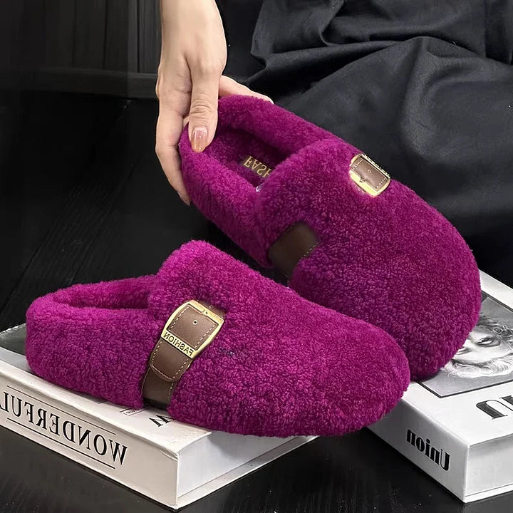 Zilvia - フェアリー風 暖かいラムウールシューズ