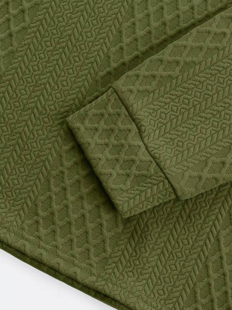 Benoit - リオール ジャカード襟付きテクスチャードTシャツ