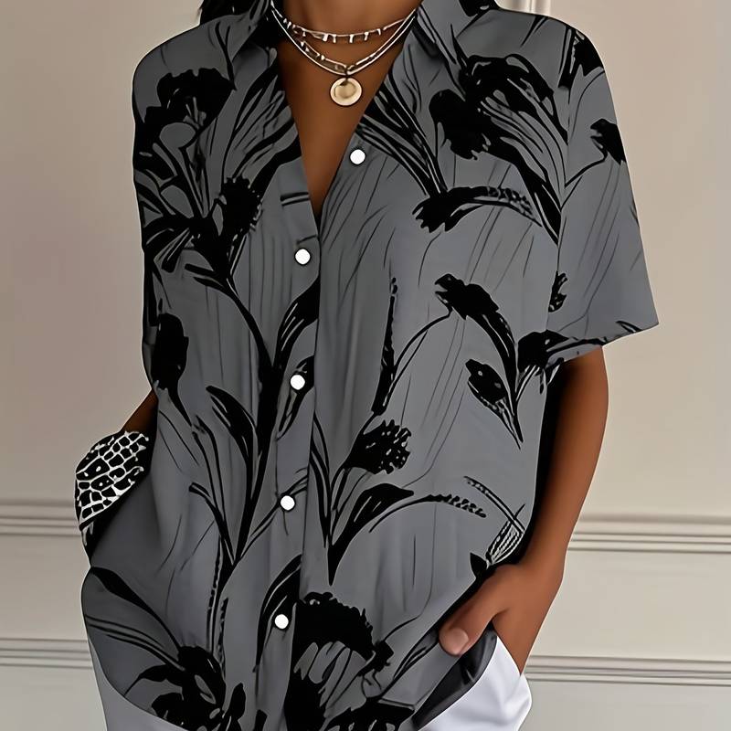 Ayalit - おしゃれな半袖プリントシャツ