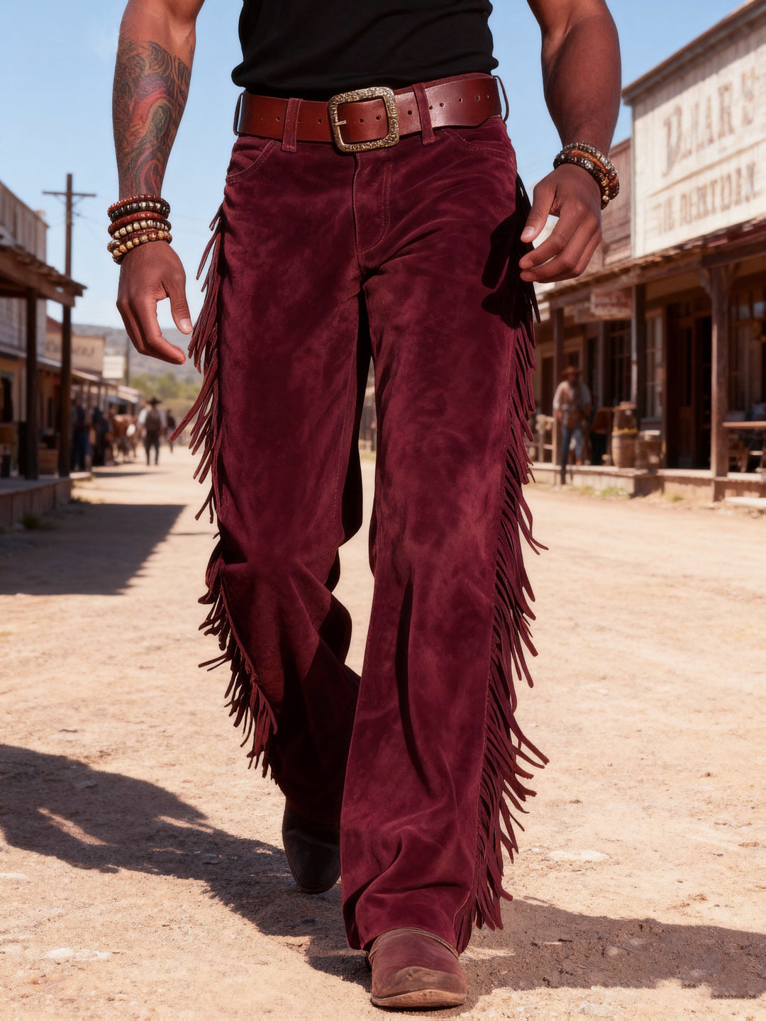 Altan - カジュアル レトロ ウエスタン フリンジ パンツ