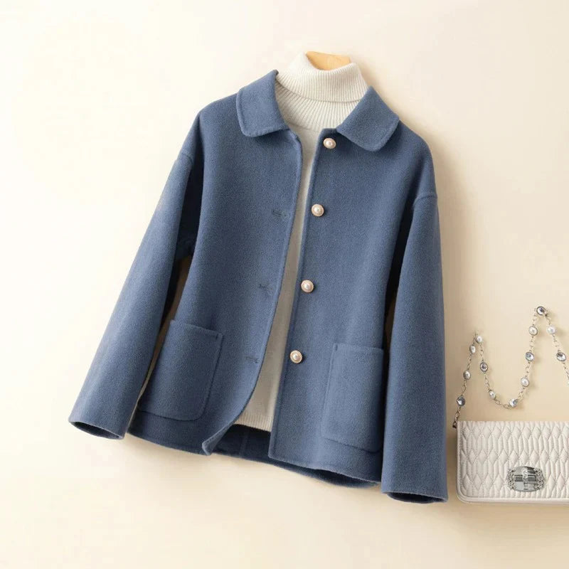 Nezaket - エレガントなロングスリーブ カシミアコート