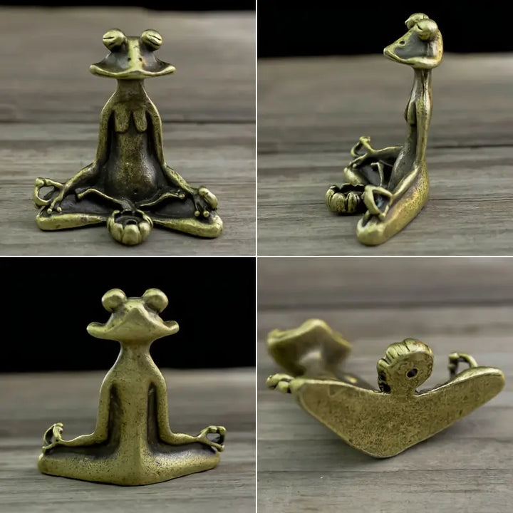 Meditoad - エレガントな金属製カエル型線香立て