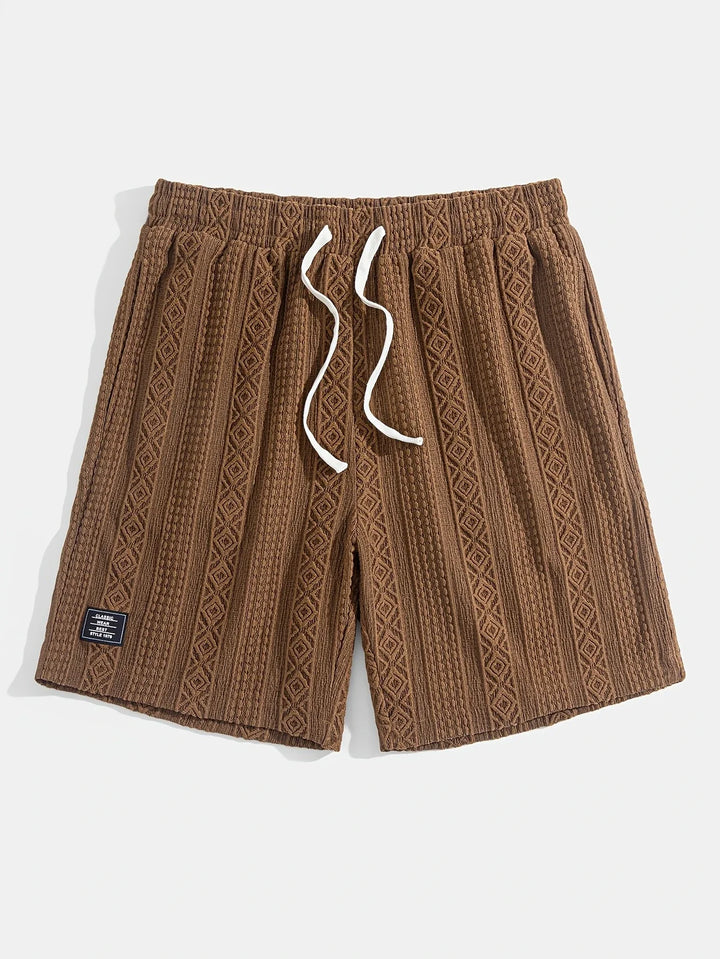 Andrew - 調整可能なドローストリングウエストのショートパンツ