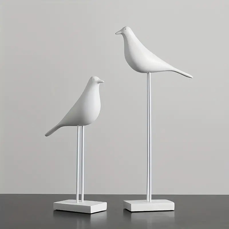 PerchForm - スタンド付きミニマルな装飾用鳥の彫刻