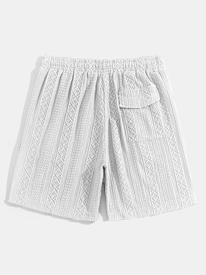 Andrew - 調整可能なドローストリングウエストのショートパンツ