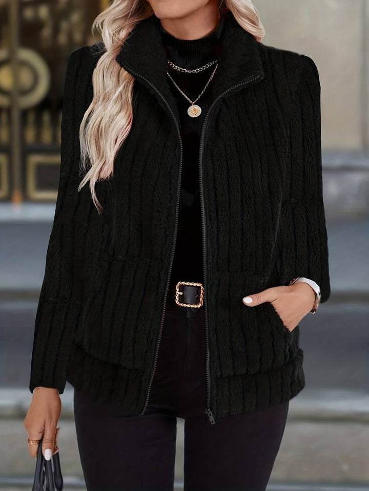 Zoharia - ポケット付きスタイリッシュな長袖冬用ジャケット