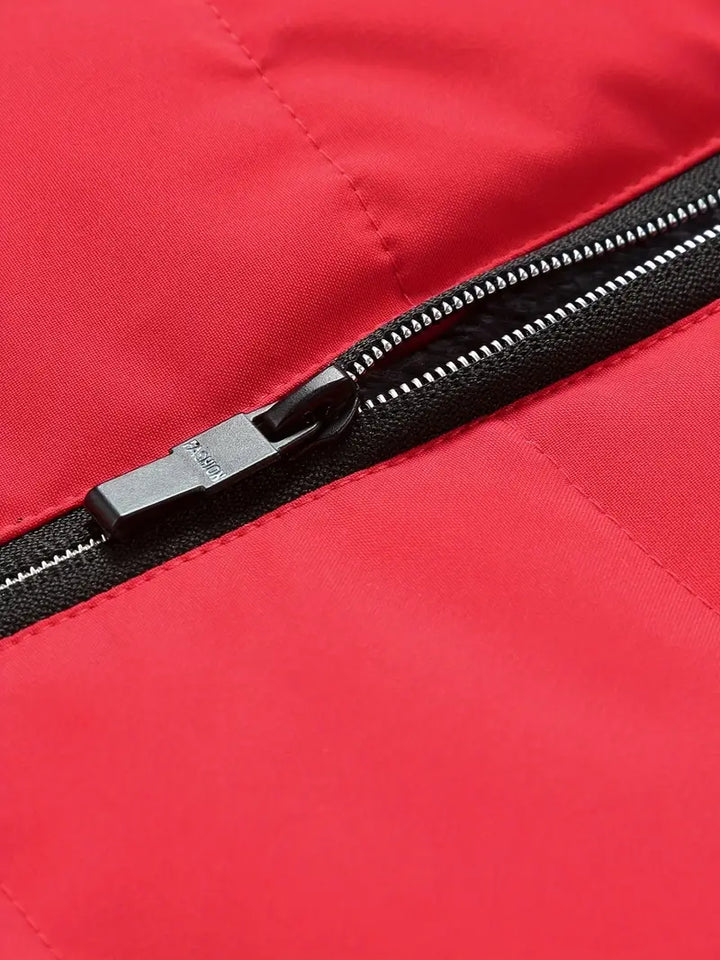 Bavuma - ジッパー付きカジュアルポリエステルジャケット