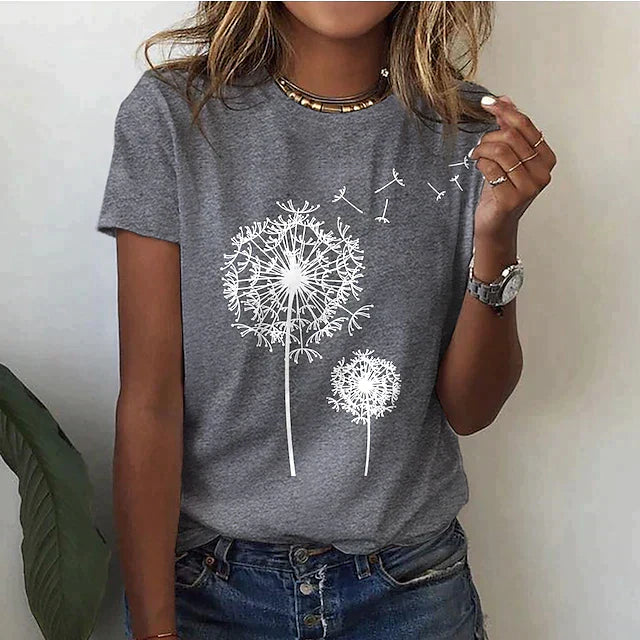 Rafaela - ダンデライオンプリントのスタイリッシュなTシャツ
