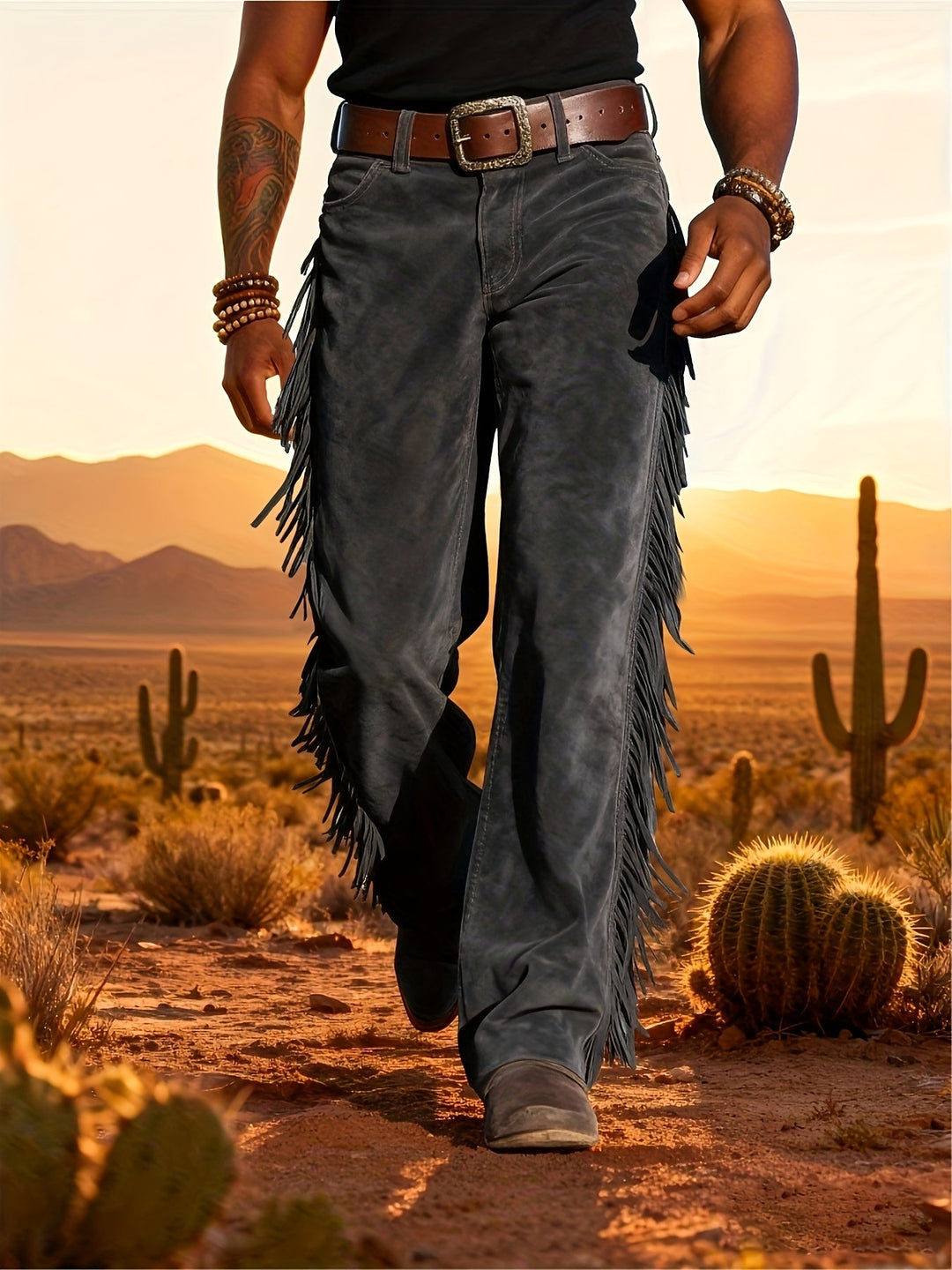 Altan - カジュアル レトロ ウエスタン フリンジ パンツ