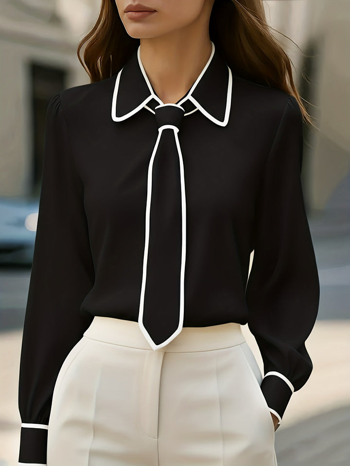 Briella - 前結びロングスリーブシャツ