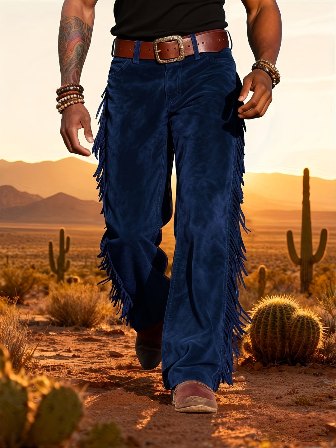 Altan - カジュアル レトロ ウエスタン フリンジ パンツ