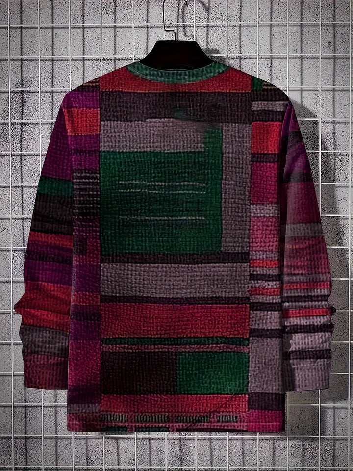 Calvin - ブロック柄のロングスリーブTシャツ