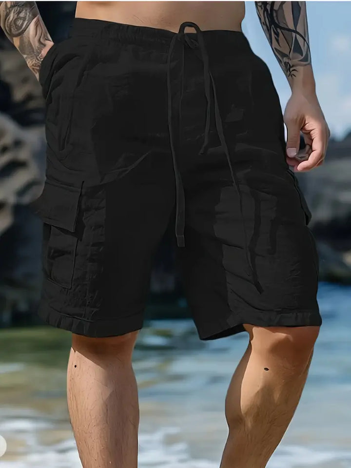 Titov - 通気性のある伸縮性ショートパンツ