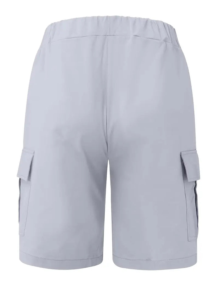 Jelte - カジュアル ノンストレッチ ドロストリング カーゴ ショートパンツ