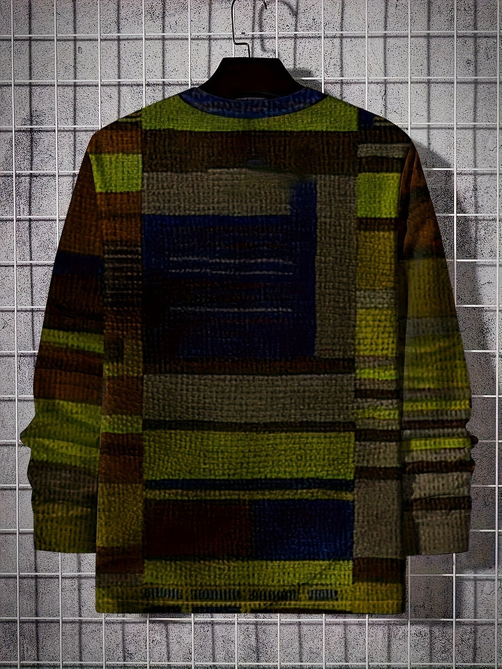Calvin - ブロック柄のロングスリーブTシャツ