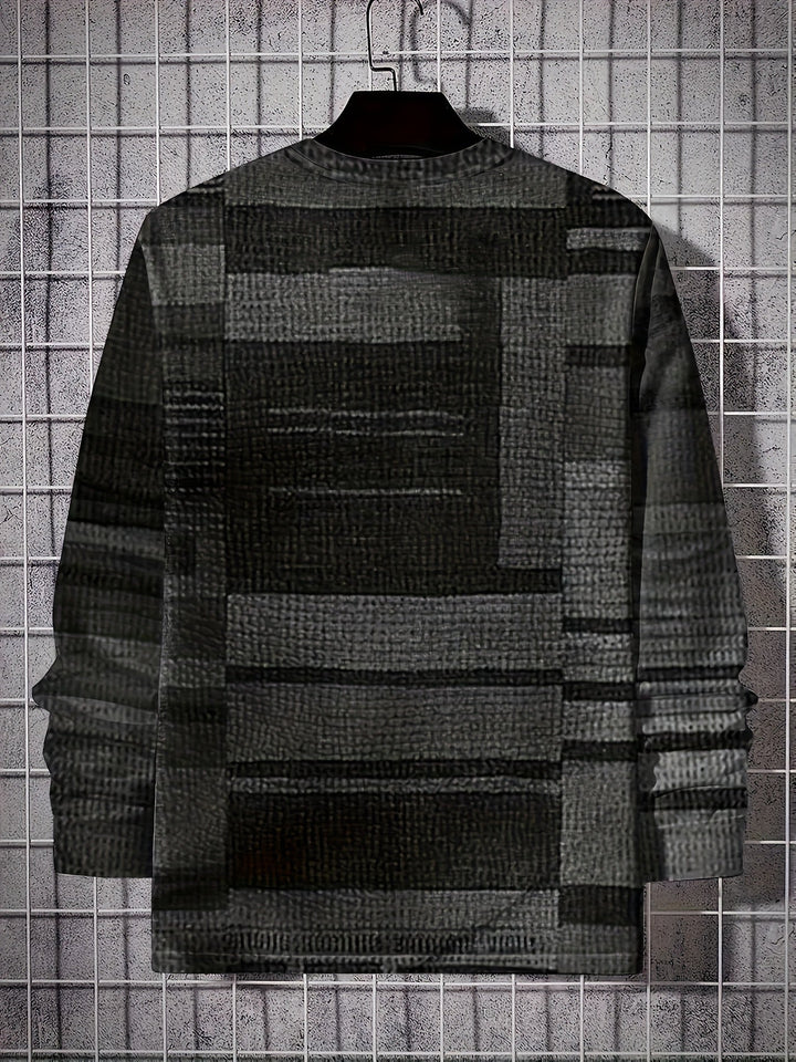 Calvin - ブロック柄のロングスリーブTシャツ