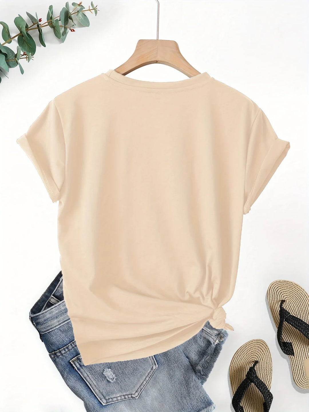 Larson - カジュアル ショートスリーブ Tシャツ ハートプリント